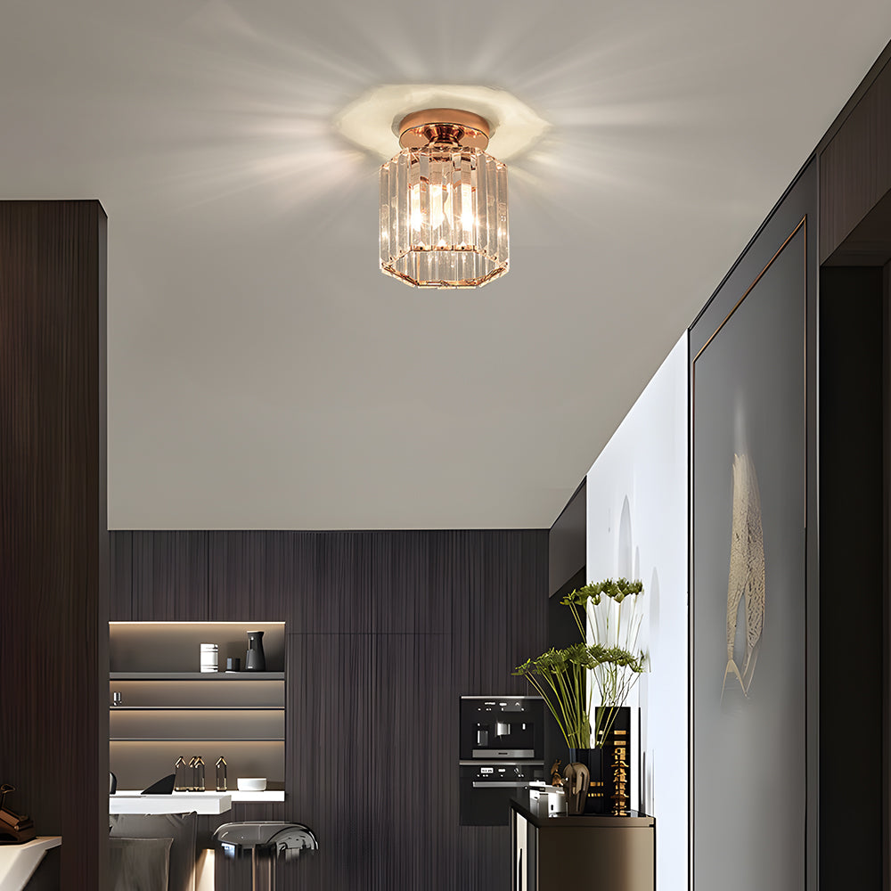 Crystal Semi Flush Ceiling Light for Hallway-Lighting > Ceiling Lights-casanuva-casanuva