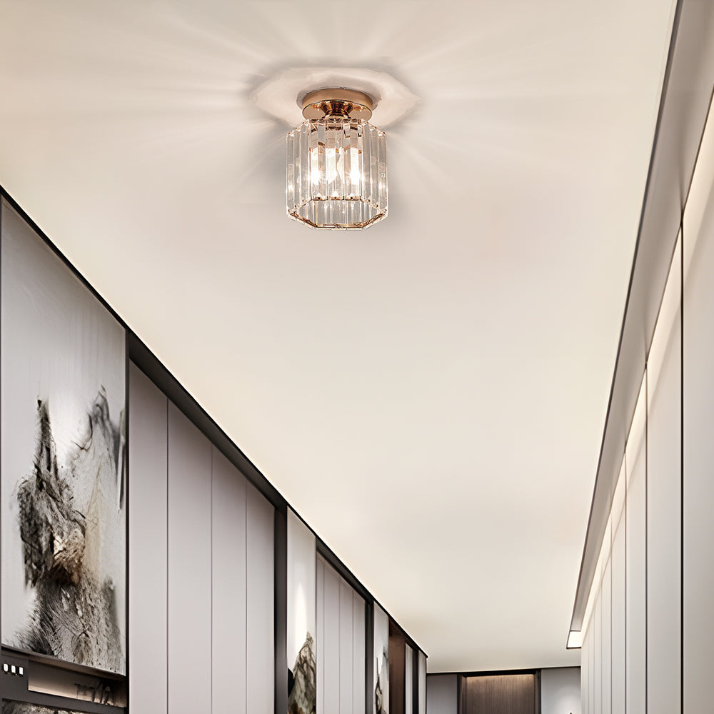 Crystal Semi Flush Ceiling Light for Hallway-Lighting > Ceiling Lights-casanuva-casanuva