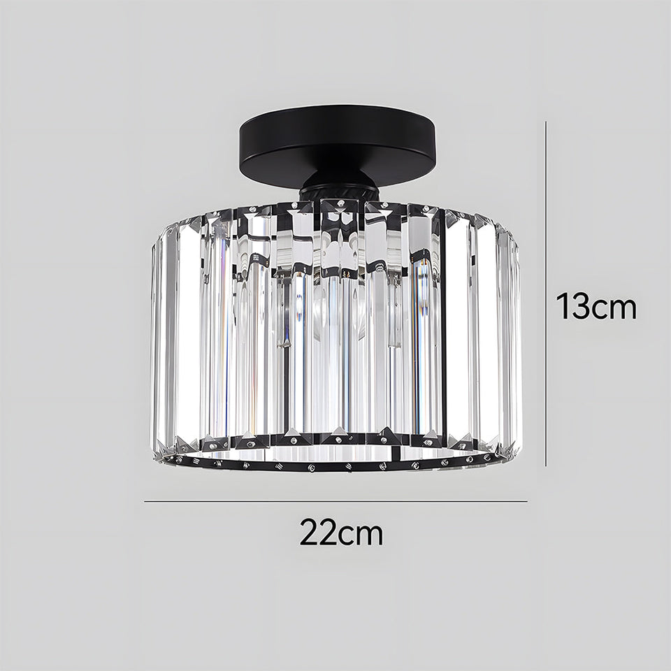 Crystal Semi Flush Mount Ceiling Light for Living Room-Lighting > Ceiling Lights-casanuva-casanuva