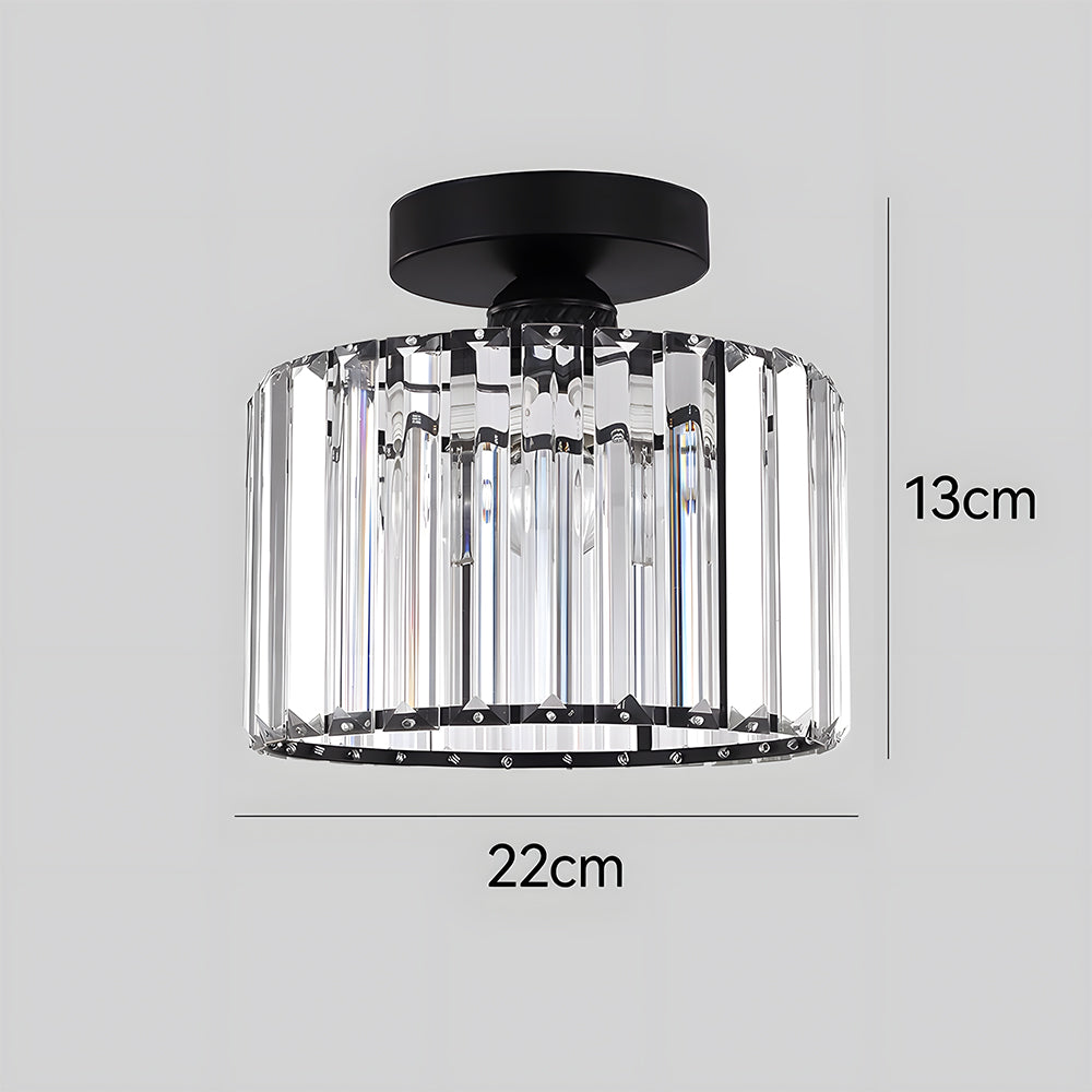 Crystal Semi Flush Mount Ceiling Light for Living Room-Lighting > Ceiling Lights-casanuva-casanuva