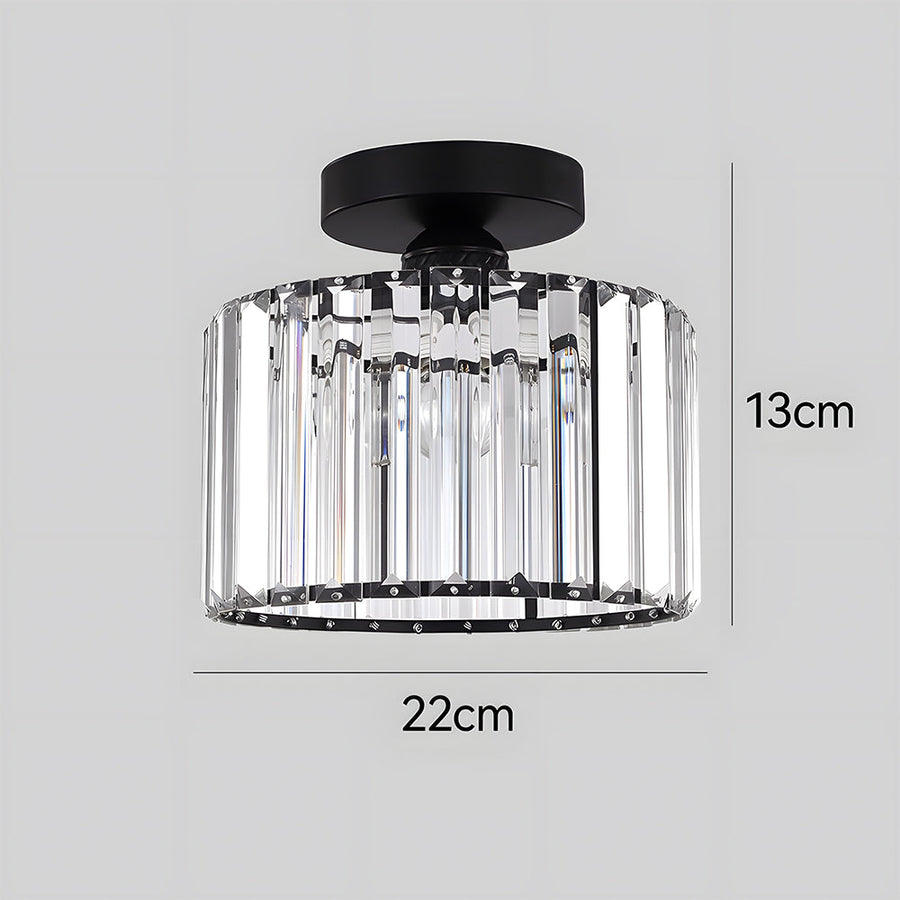 Crystal Semi Flush Mount Ceiling Light for Living Room-Lighting > Ceiling Lights-casanuva-casanuva