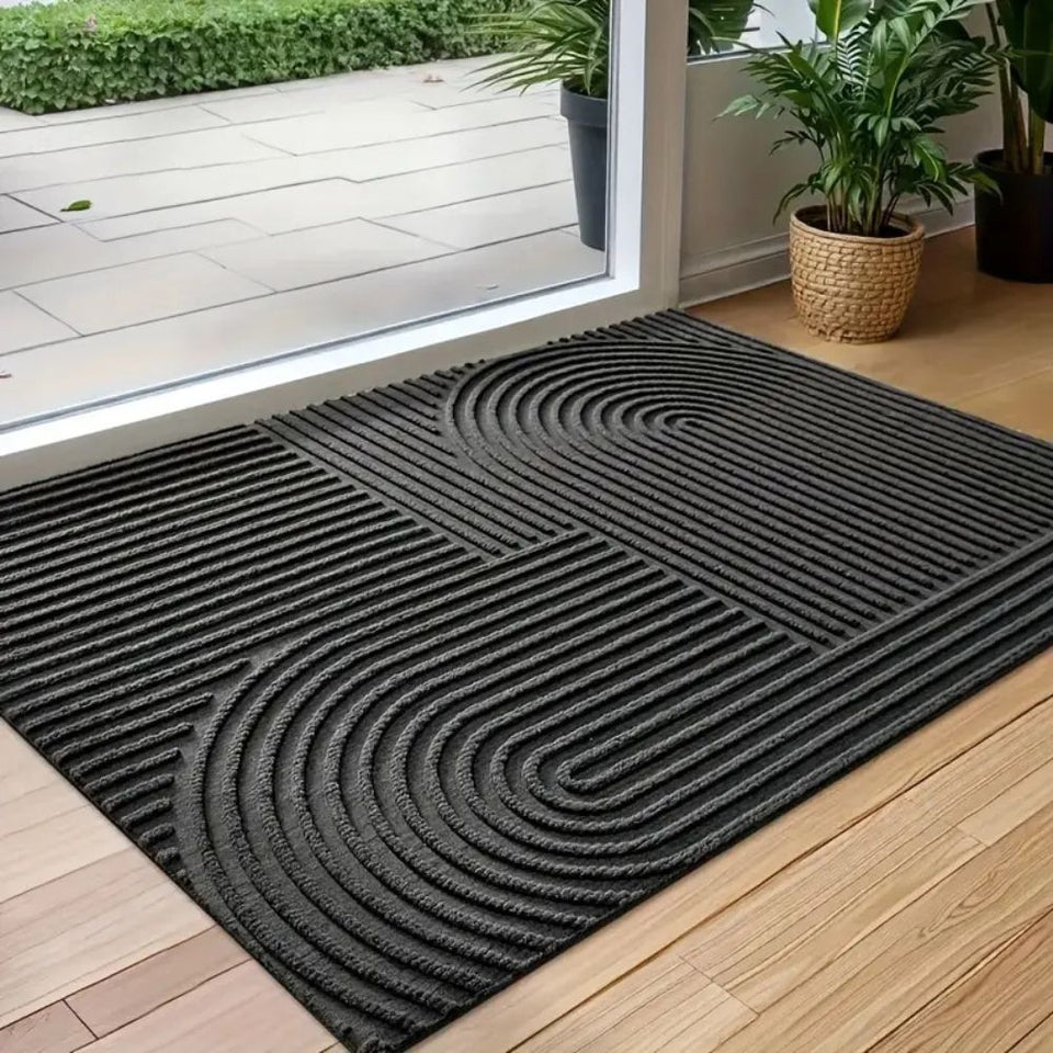 Curved Thread Line Indoor Door Mat-Rugs & Mats > Door Mats-casanuva-casanuva