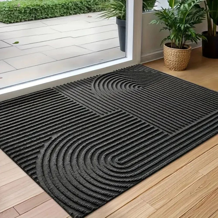 Curved Thread Line Indoor Door Mat-Rugs & Mats > Door Mats-casanuva-casanuva