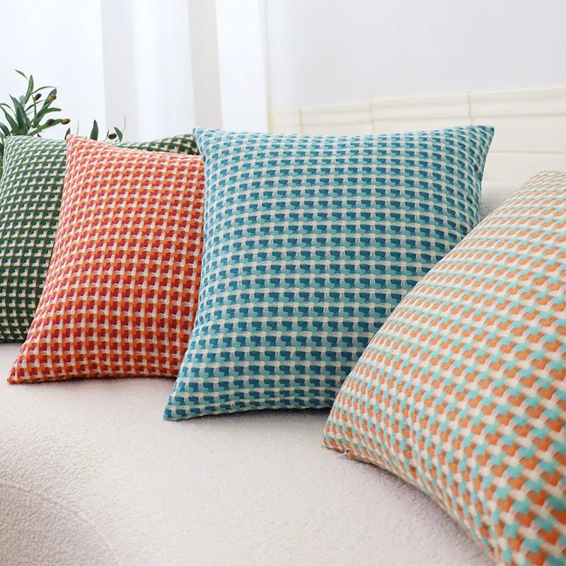 Cushion Contrasting Colors Scandinavian Design Soft Fabric 45x45 cm-Covers & Textiles > Throw Pillows-casanuva-casanuva