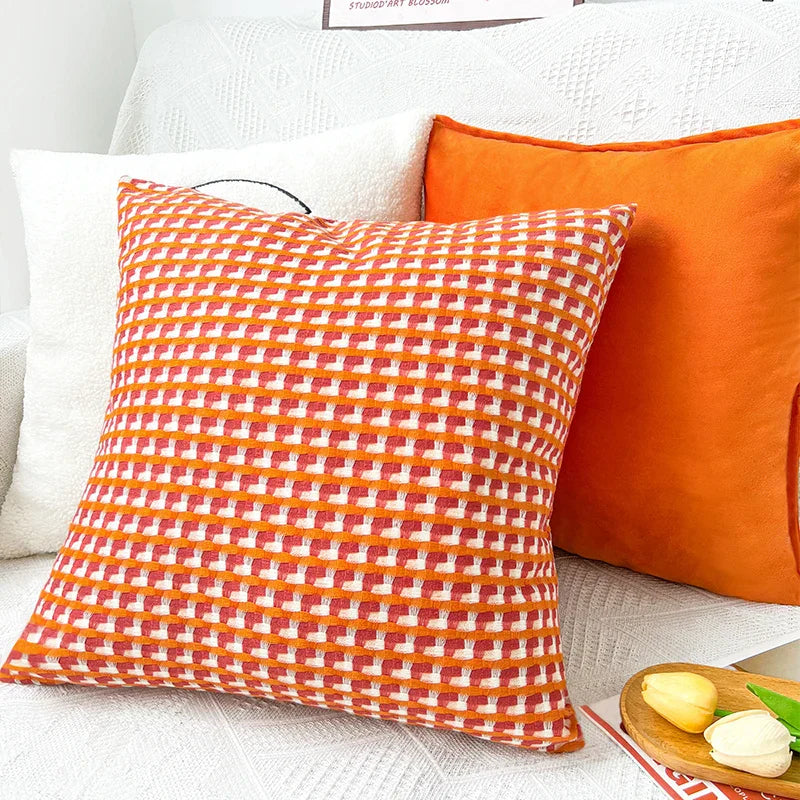 Cushion Contrasting Colors Scandinavian Design Soft Fabric 45x45 cm-Covers & Textiles > Throw Pillows-casanuva-casanuva