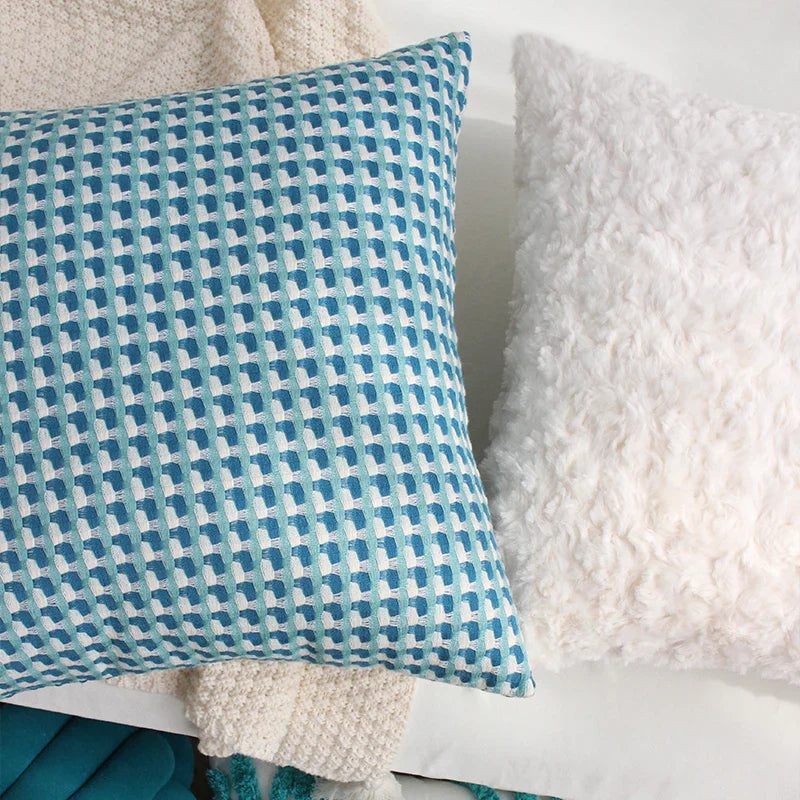 Cushion Contrasting Colors Scandinavian Design Soft Fabric 45x45 cm-Covers & Textiles > Throw Pillows-casanuva-casanuva