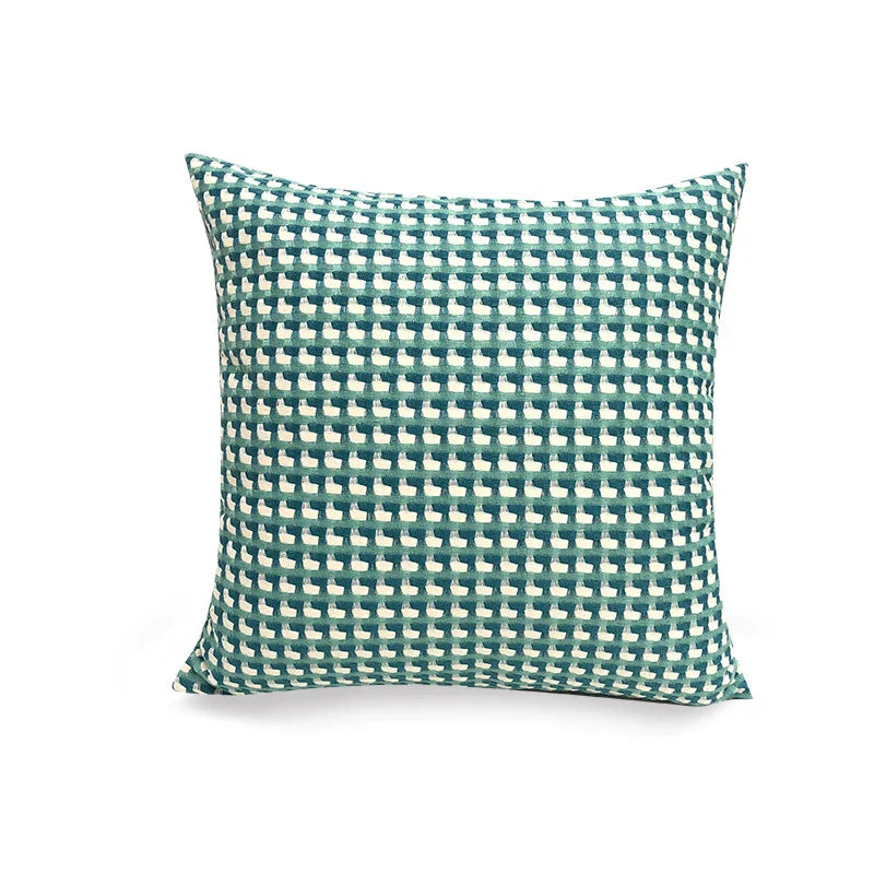 Cushion Contrasting Colors Scandinavian Design Soft Fabric 45x45 cm-Covers & Textiles > Throw Pillows-casanuva-Blue-casanuva