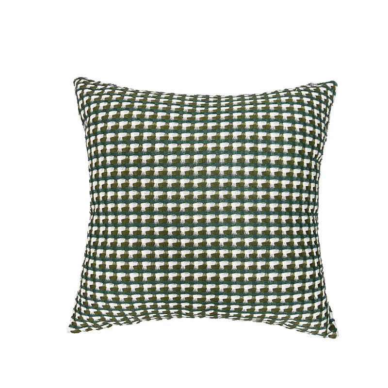 Cushion Contrasting Colors Scandinavian Design Soft Fabric 45x45 cm-Covers & Textiles > Throw Pillows-casanuva-Green-casanuva