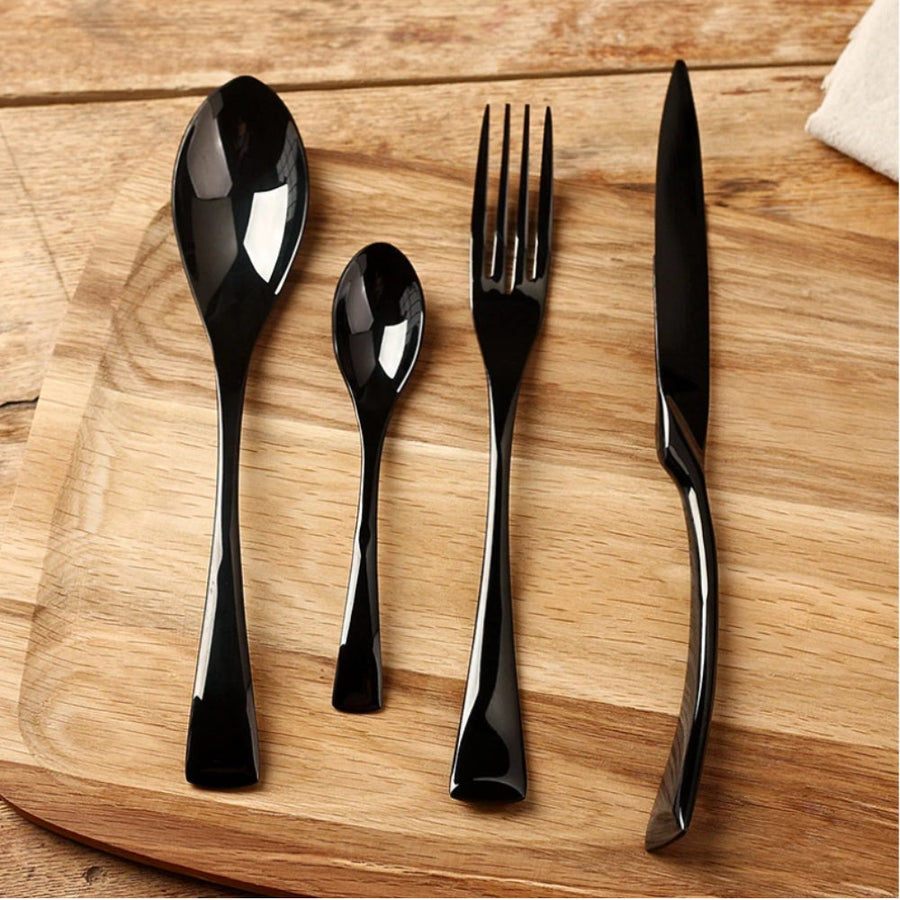 Cutlery Set Elegant Design for Refined Table Setting-Kitchen & Dining > Cutlery-casanuva-4-Piece Set-casanuva