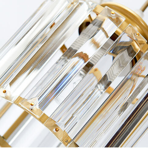 Cylindrical Crystal 6-Light Stairway Chandelier-Lighting > Chandeliers & Pendant Lights-casanuva-casanuva