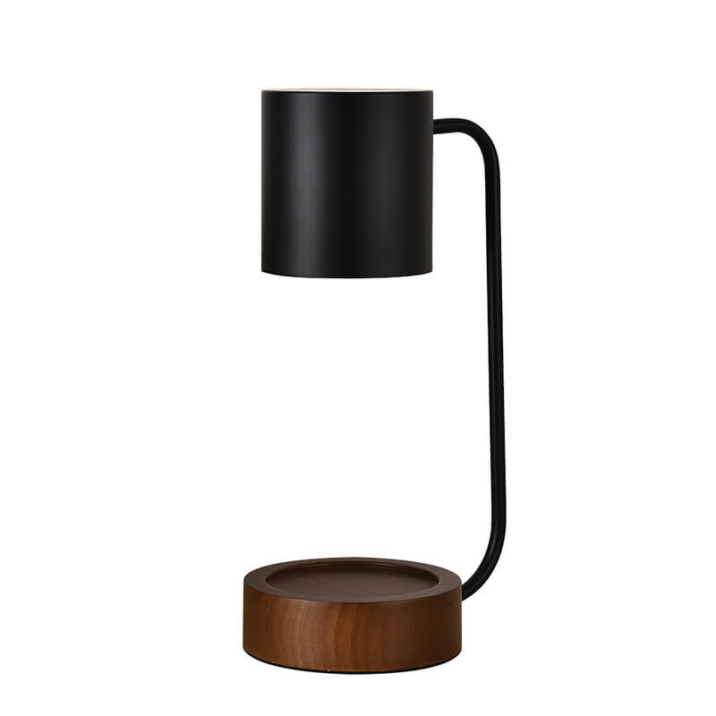Dimmable Japanese Minimalist Wood Table Lamp with Melting Wax Design-Lighting > Table Lamps-casanuva-casanuva