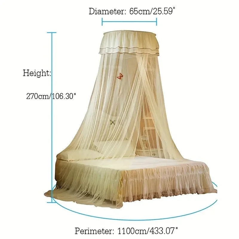 Dome Mosquito Net with Glowing Butterfly Decoration-Bedding & Bath > Bedding Sets-casanuva-casanuva