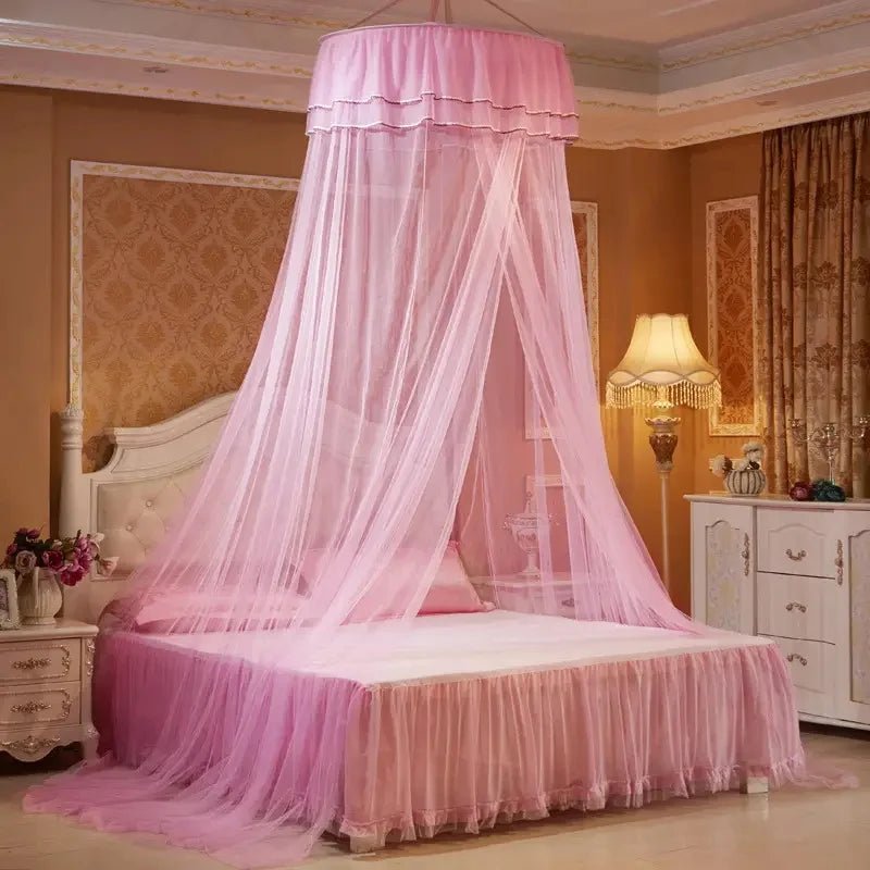 Dome Mosquito Net with Glowing Butterfly Decoration-Bedding & Bath > Bedding Sets-casanuva-Pink-65 cm-casanuva