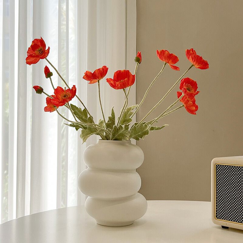 Donut Vase Flower Arrangement Set-Home Decor > Vases-casanuva-casanuva