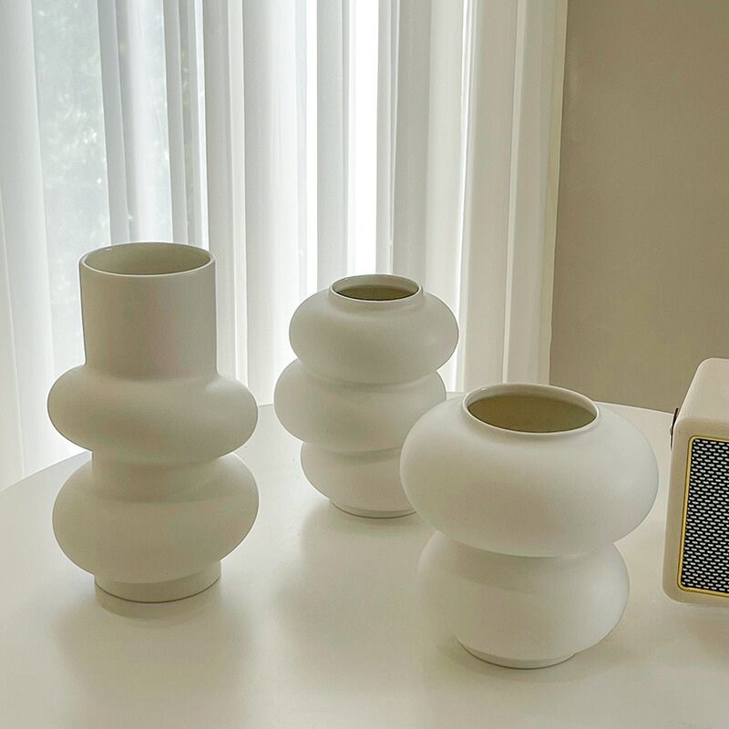 Donut Vase Flower Arrangement Set-Home Decor > Vases-casanuva-casanuva