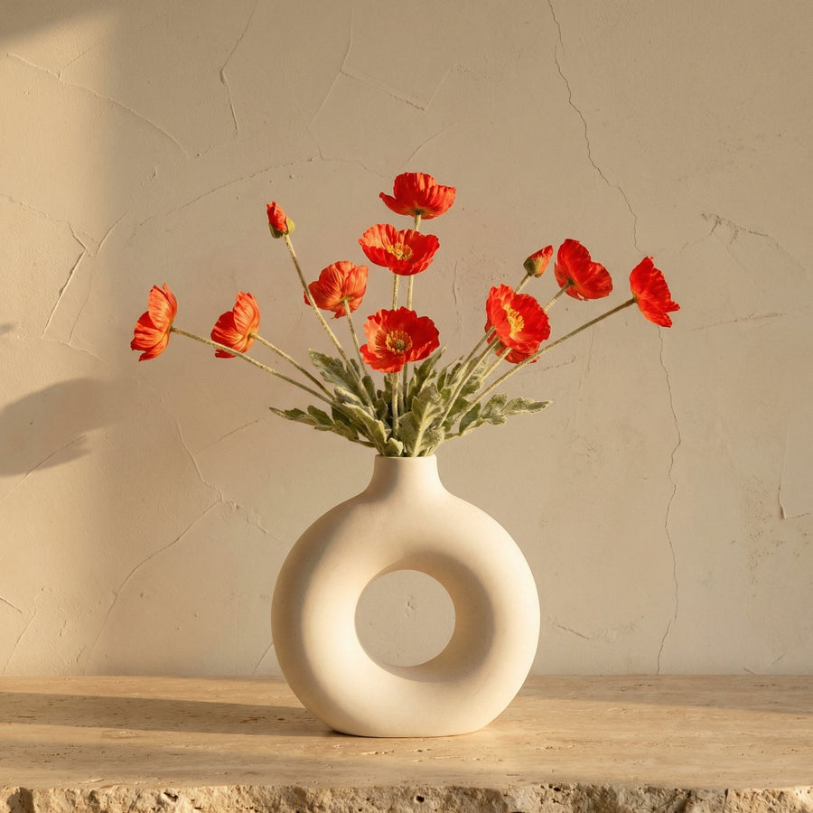 Donut Vase Flower Arrangement Set-Home Decor > Vases-casanuva-casanuva