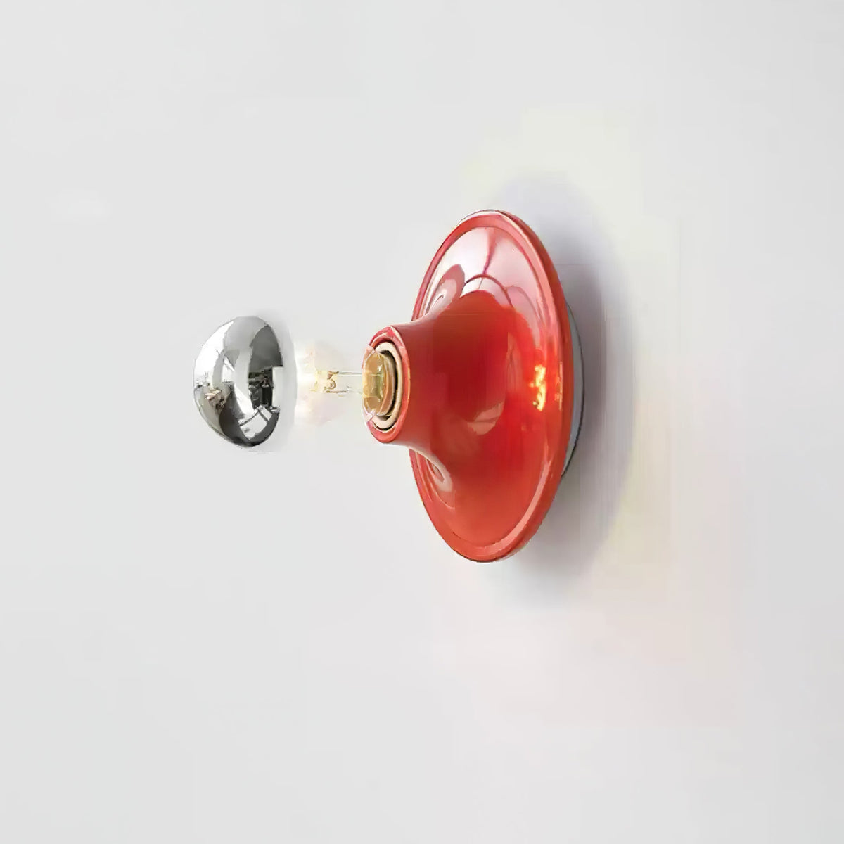 Eclipta LED Wall Sconce with Adjustable Arm-Lighting > Wall Lights-casanuva-∅ 15cmx15cm-Red-casanuva