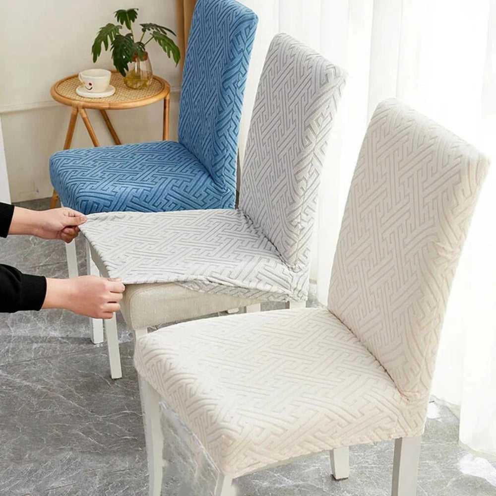 Elastic Lattice Dining Chair Cover-Covers & Textiles > Chair Covers-casanuva-casanuva
