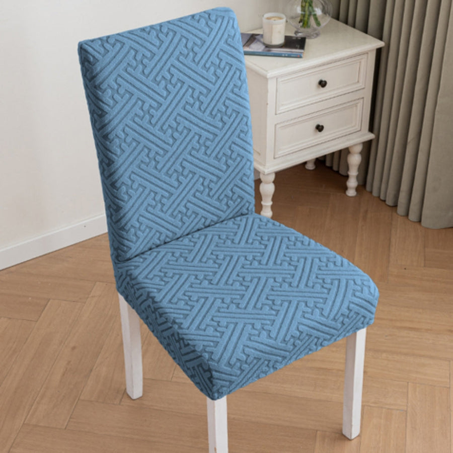 Elastic Lattice Dining Chair Cover-Covers & Textiles > Chair Covers-casanuva-Ocean Drift-casanuva