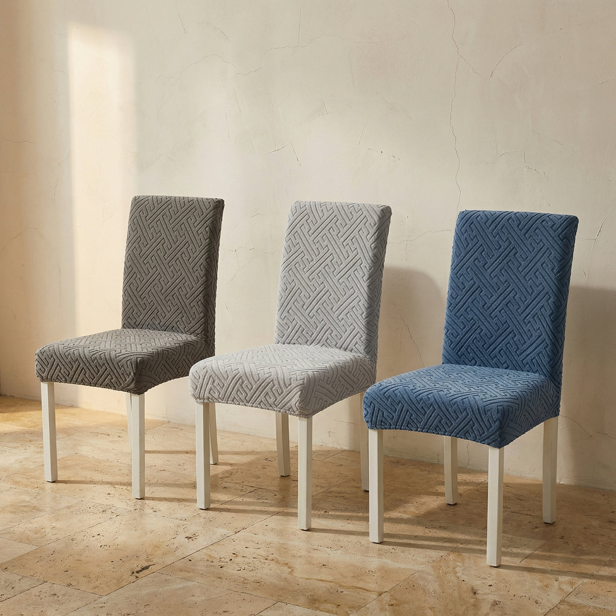 Elastic Lattice Dining Chair Cover-Covers & Textiles > Chair Covers-casanuva-casanuva
