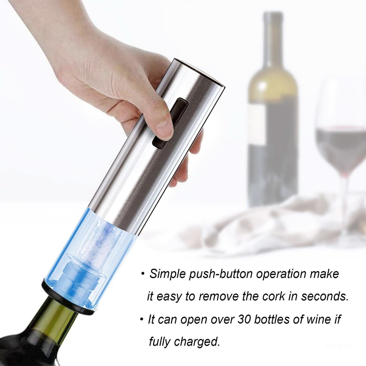Electric Corkscrew with Rechargeable Battery-Kitchen & Dining > Tableware-casanuva-casanuva