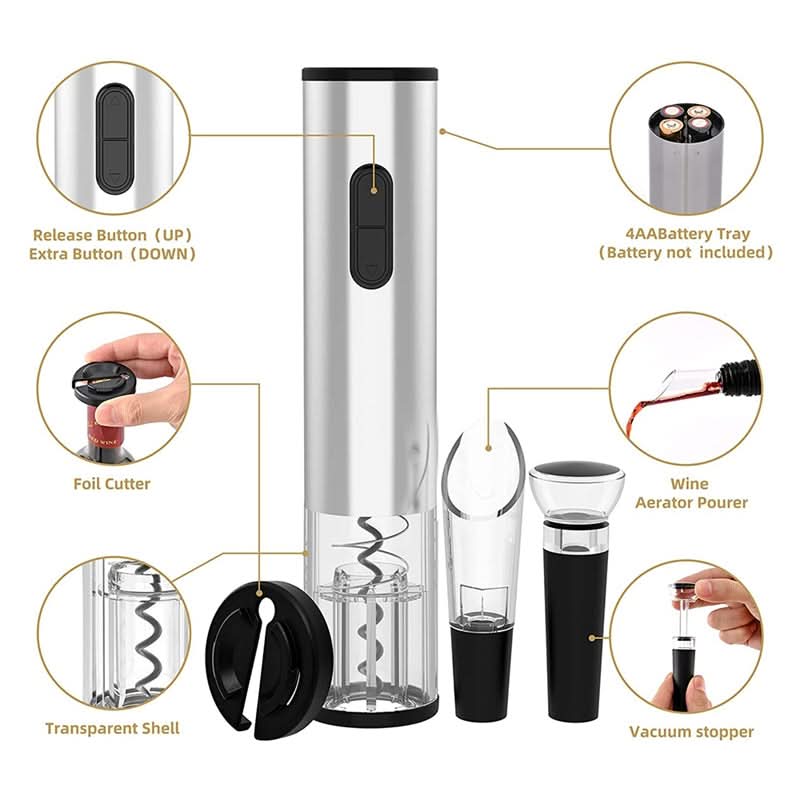 Electric Corkscrew with Rechargeable Battery-Kitchen & Dining > Tableware-casanuva-casanuva