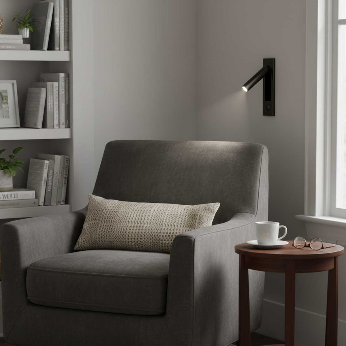 Embedded Bedside Light Fixture-Lighting > Table Lamps-casanuva-casanuva