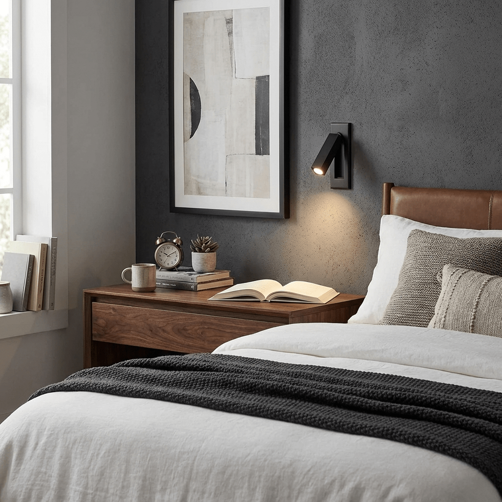 Embedded Bedside Light Fixture-Lighting > Table Lamps-casanuva-casanuva