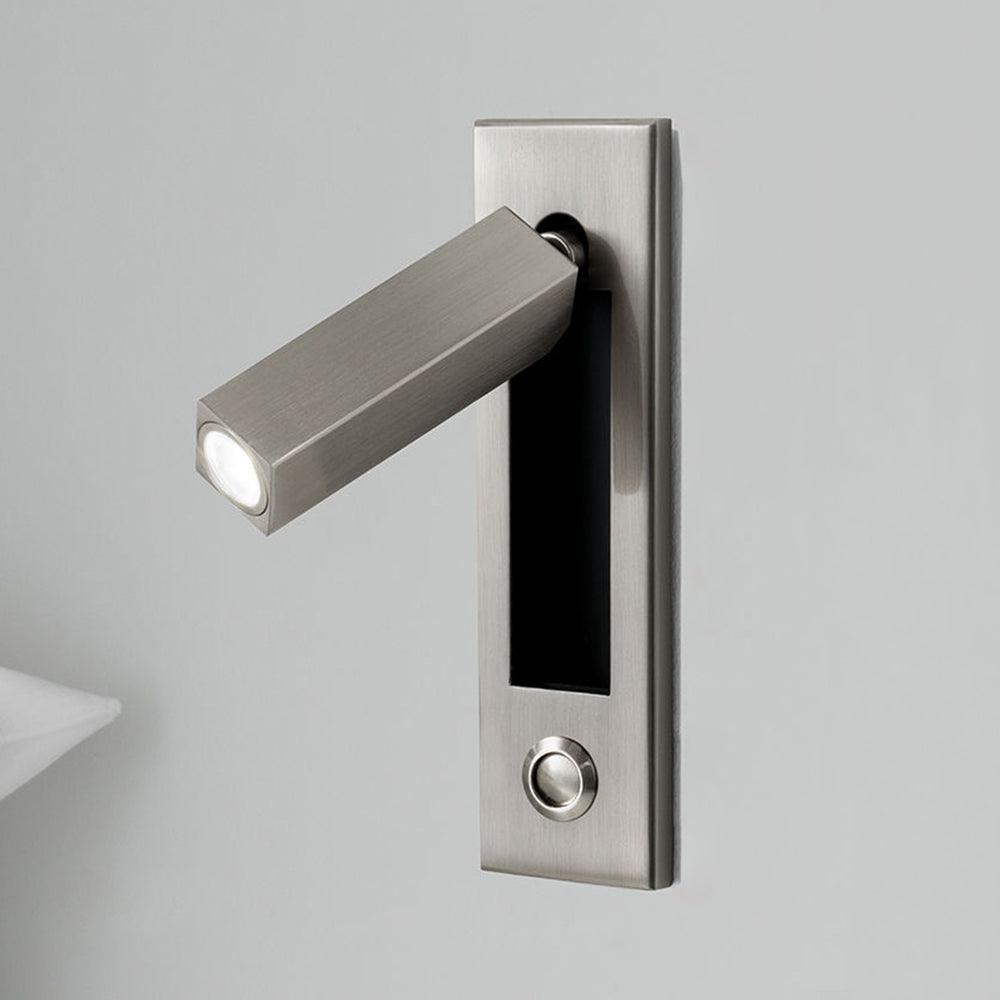 Embedded Bedside Light Fixture-Lighting > Table Lamps-casanuva-Dia 5x8cm-Nickel-Warm Light-casanuva
