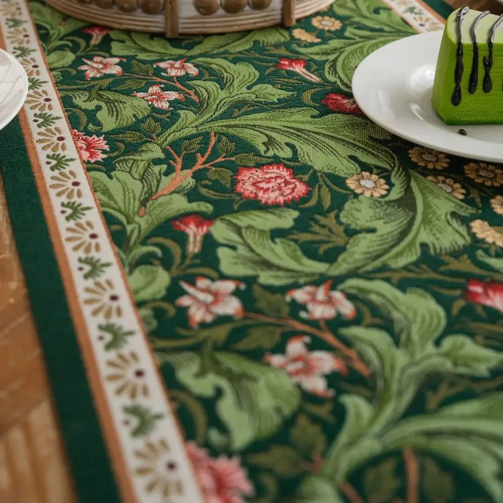Embroidered Floral Table Runner-Covers & Textiles > Table Runners-casanuva-casanuva