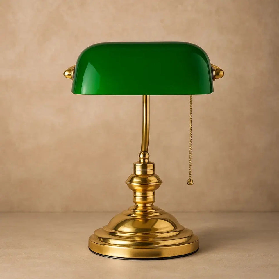 Emerald Desk Lamp with Luxurious Atmosphere-Lighting > Table Lamps-casanuva-casanuva