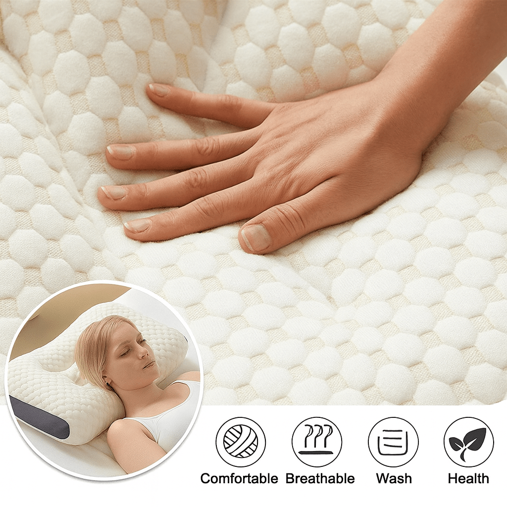 Ergonomic Orthopedic Pillow for Neck and Back Support-Bedding & Bath > Pillowcases-casanuva-casanuva