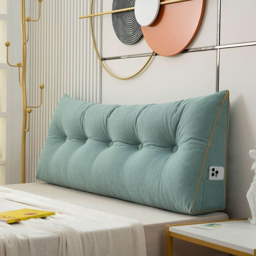 Ergonomic Wedge Cushion with Back Support-Bedding & Bath > Pillowcases-casanuva-Blue-Small - 100x50x20cm-casanuva