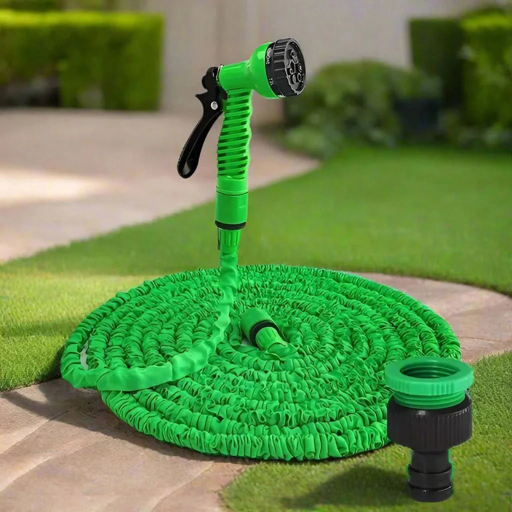 Expandable High Pressure Garden and Car Wash Hose-Home Decor > Decorative Accessories-casanuva-Green-25ft-casanuva