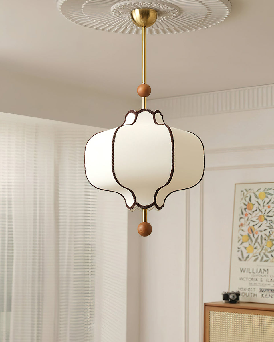 Fabric Lantern Pendant Light-Lighting > Pendant Lights-casanuva-casanuva