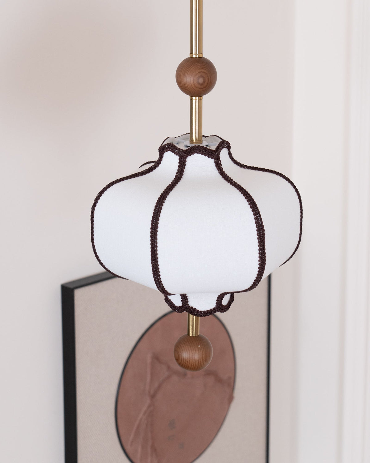 Fabric Lantern Pendant Light-Lighting > Pendant Lights-casanuva-casanuva
