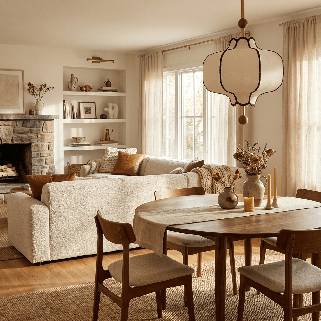 Fabric Lantern Pendant Light-Lighting > Pendant Lights-casanuva-casanuva