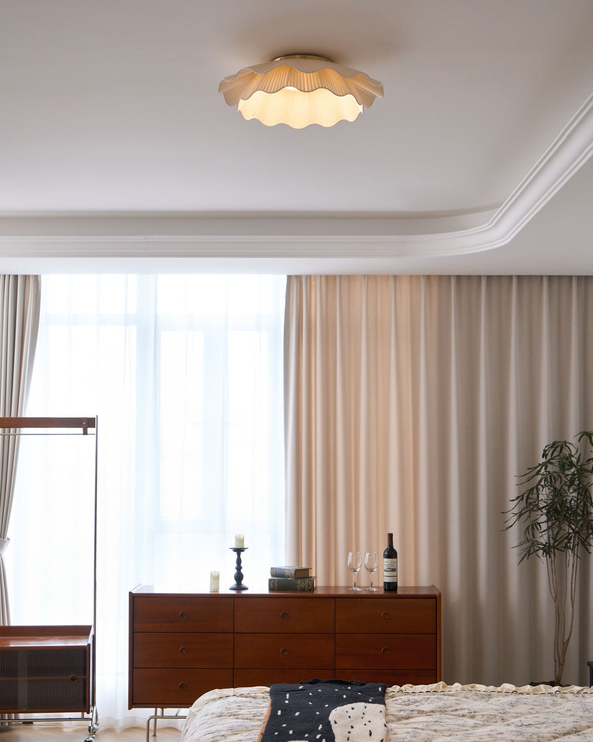 Fabric Wave Ceiling Lamp-Lighting > Ceiling Lights-casanuva-casanuva