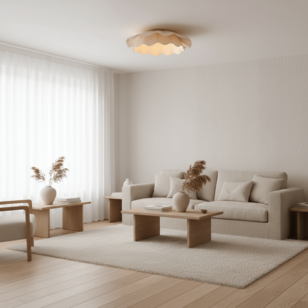 Fabric Wave Ceiling Lamp-Lighting > Ceiling Lights-casanuva-casanuva