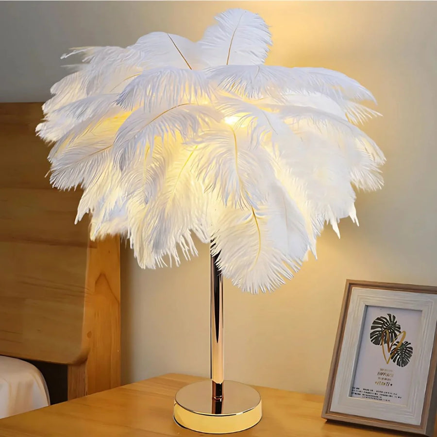 Feather Palm Tree Plant-Home Decor > Decorative Accessories-casanuva-casanuva