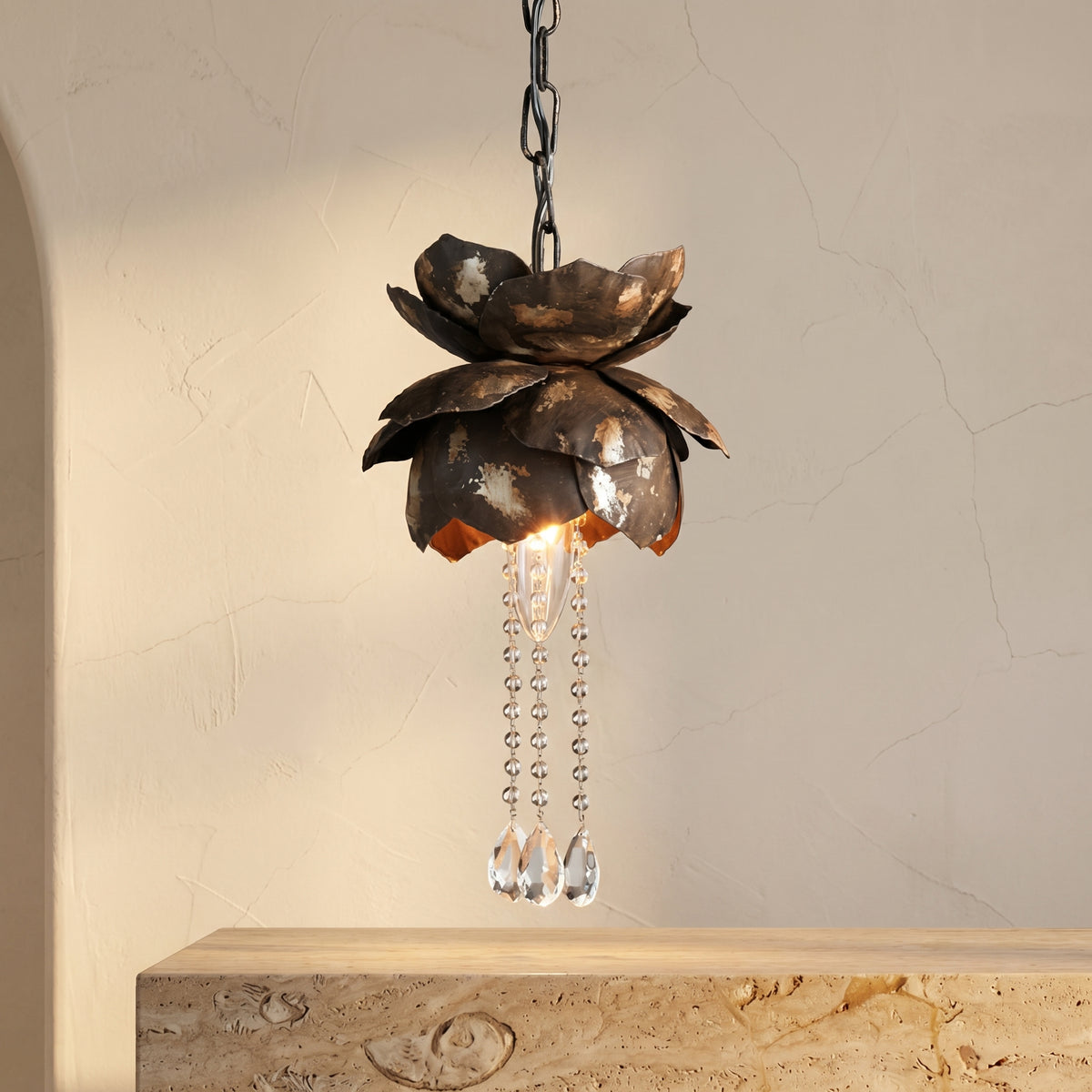 Feldman Pendant Lamp with Lotus Design-Lighting > Pendant Lights-casanuva-casanuva