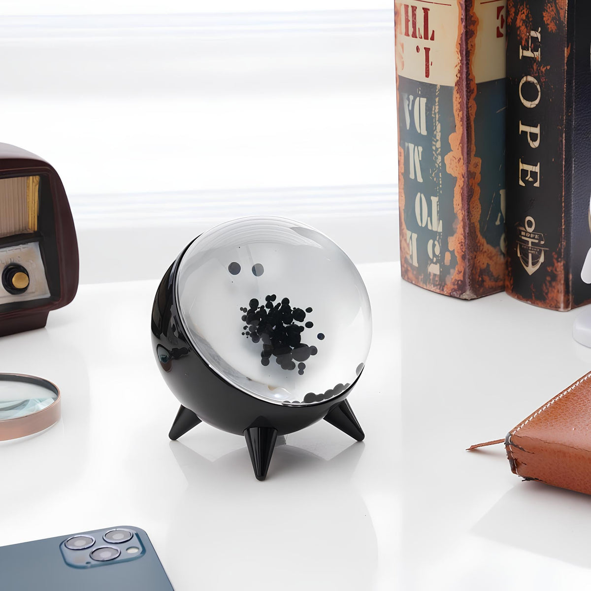 Ferrofluid Pulsing Display Art-Home Decor > Decorative Accessories-casanuva-Black-casanuva