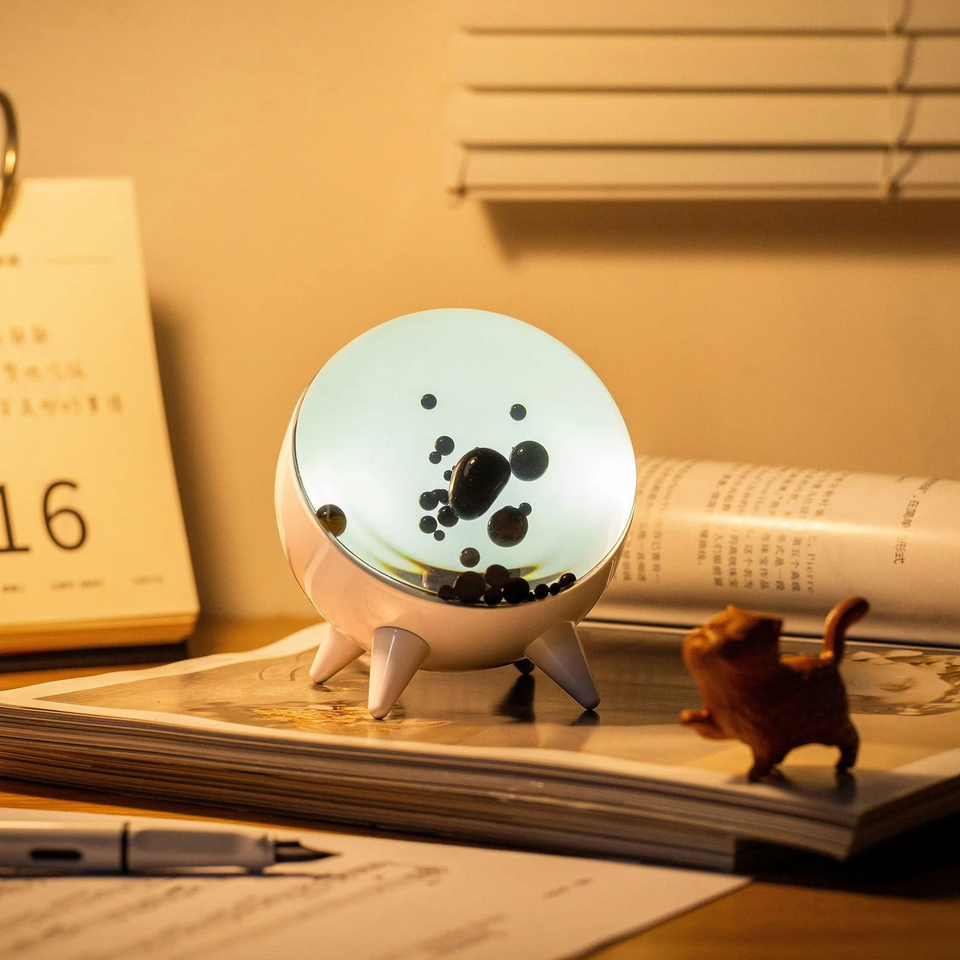 Ferrofluid Pulsing Display Art-Home Decor > Decorative Accessories-casanuva-White-casanuva