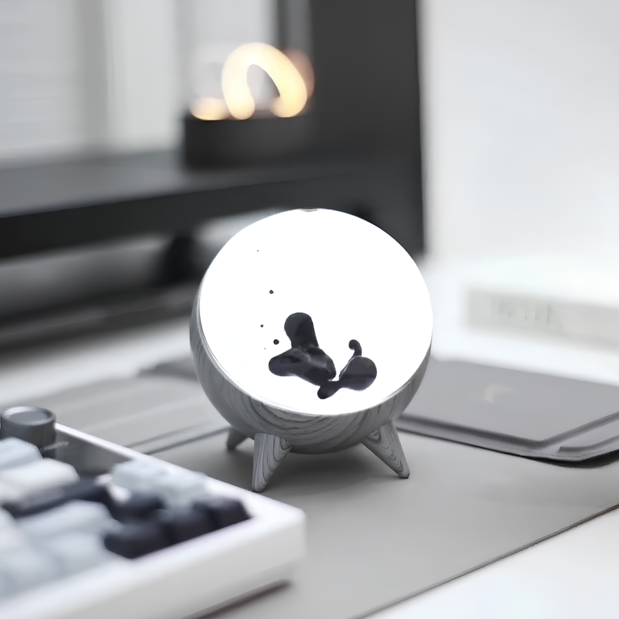 Ferrofluid Pulsing Display Art-Home Decor > Decorative Accessories-casanuva-Wooden Gray-casanuva