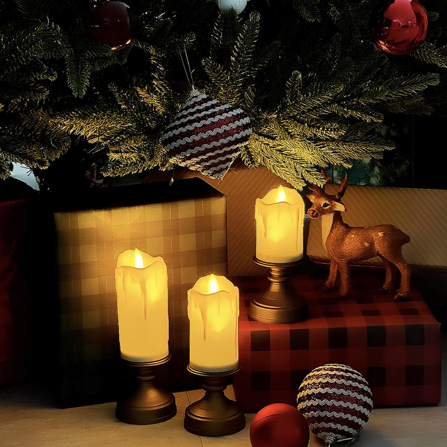 Flameless LED Block Candles-Home Decor > Decorative Accessories-casanuva-casanuva