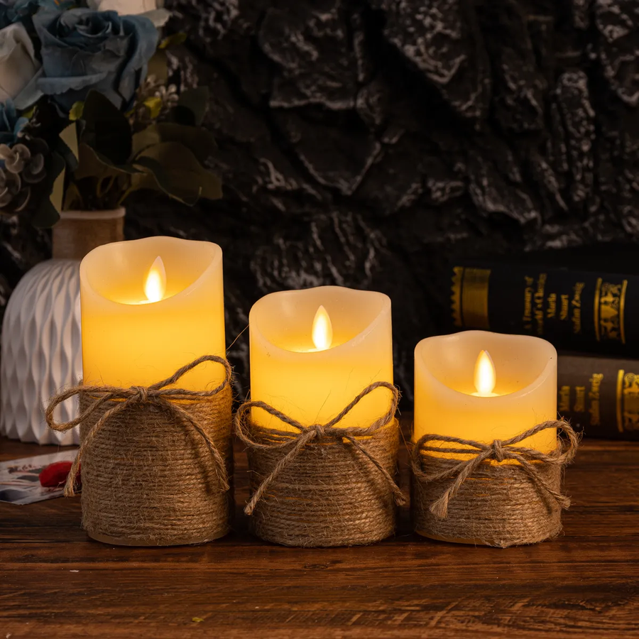 Flameless LED Block Candles-Home Decor > Decorative Accessories-casanuva-casanuva