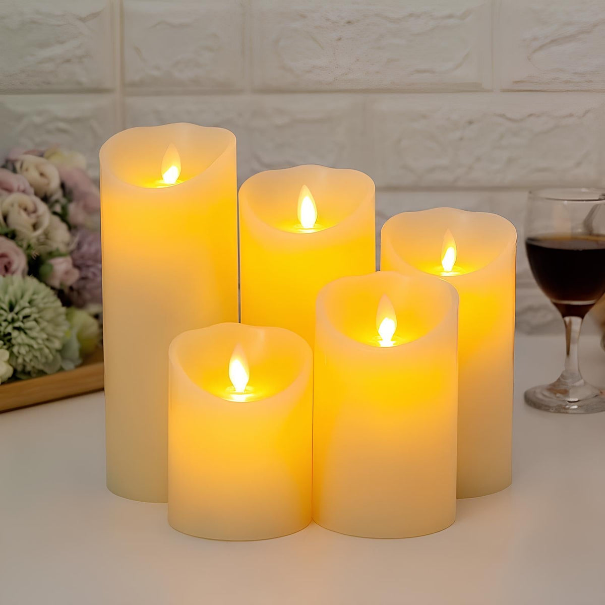 Flameless LED Block Candles-Home Decor > Decorative Accessories-casanuva-casanuva