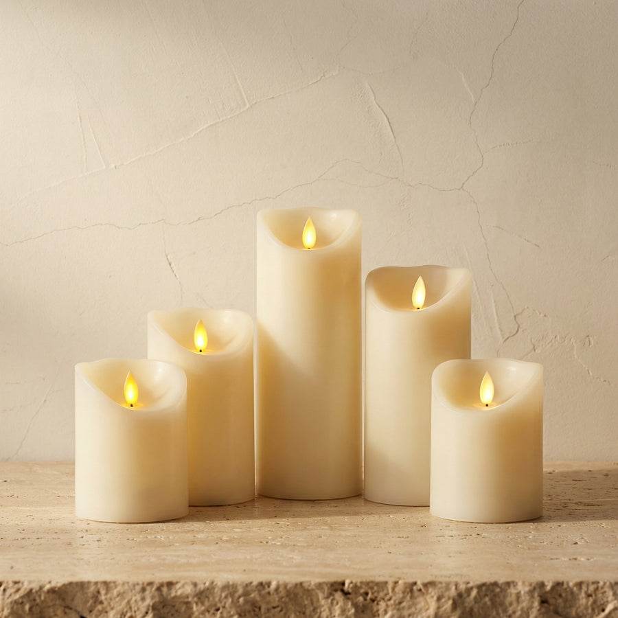 Flameless LED Block Candles-Home Decor > Decorative Accessories-casanuva-casanuva