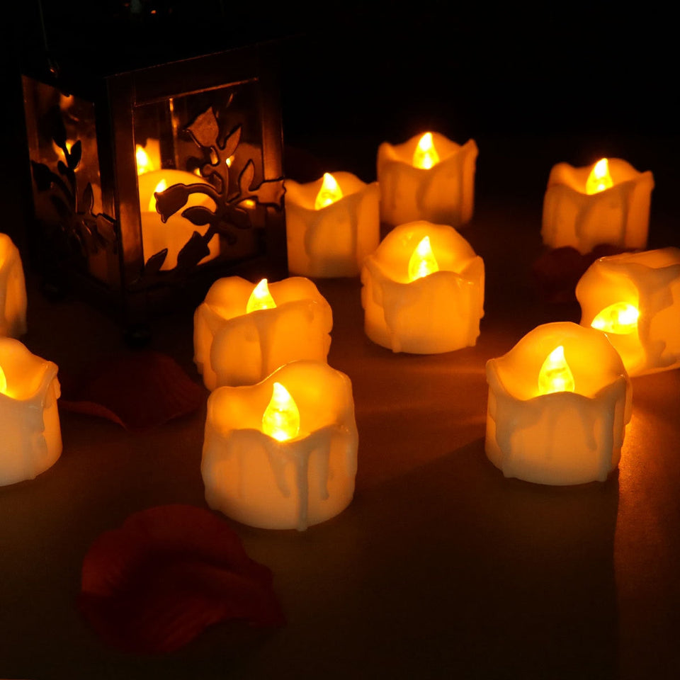 Flameless LED Candles Set of 3 Realistic Flickering Battery Operated-Home Decor > Decorative Accessories-casanuva-casanuva