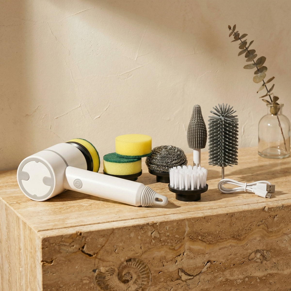 FlexScrub interchangeable cleaning heads for all surfaces-Home Decor > Decorative Accessories-casanuva-casanuva